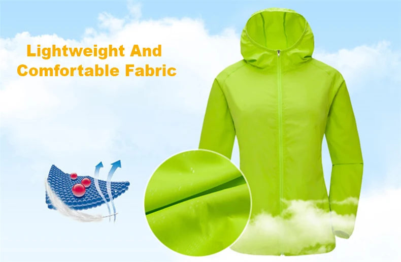 Unisex Waterproof Hiking Jacket – Quick-Dry Outdoor Windbreaker